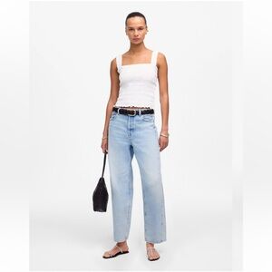 Madewell 100% Cotton Pieced Barrel-Leg Jeans Size 27